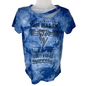 Van Halen Distressed Tie Dye Tee Sz XS